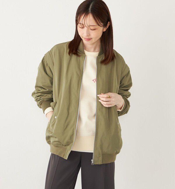 SHIPS Colors 「SHIPS Colors:〈手洗い可能〉2WAY MA-1」|ブルゾン・スタジャン|