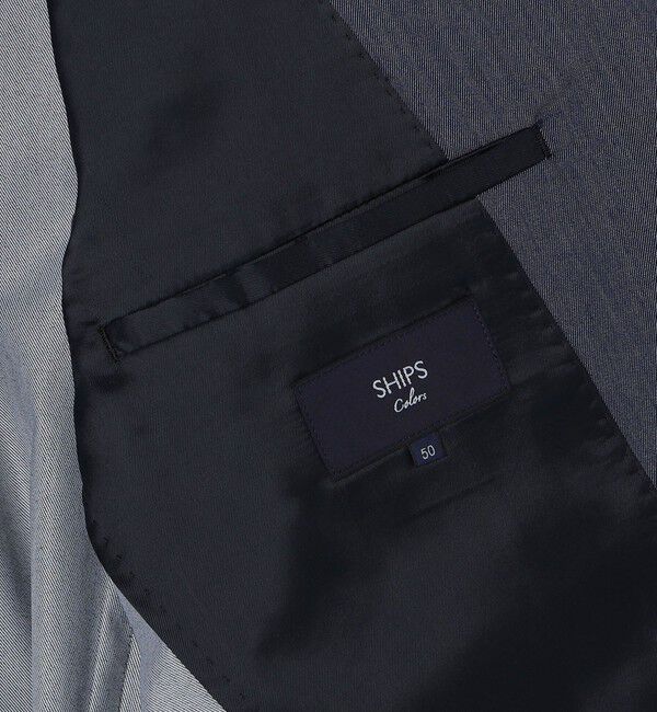 SHIPS Colors 「SHIPS Colors:〈洗濯機可能〉デニム ライク ジャケット(セットアップ対応可能)」|テーラードジャケット|