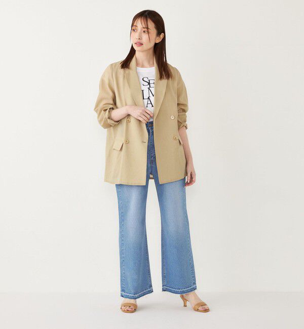 SHIPS Colors 「《一部追加予約》SHIPS Colors:〈手洗い可能〉シアー リネンライク ダブルジャケット◆」|テーラードジャケット|