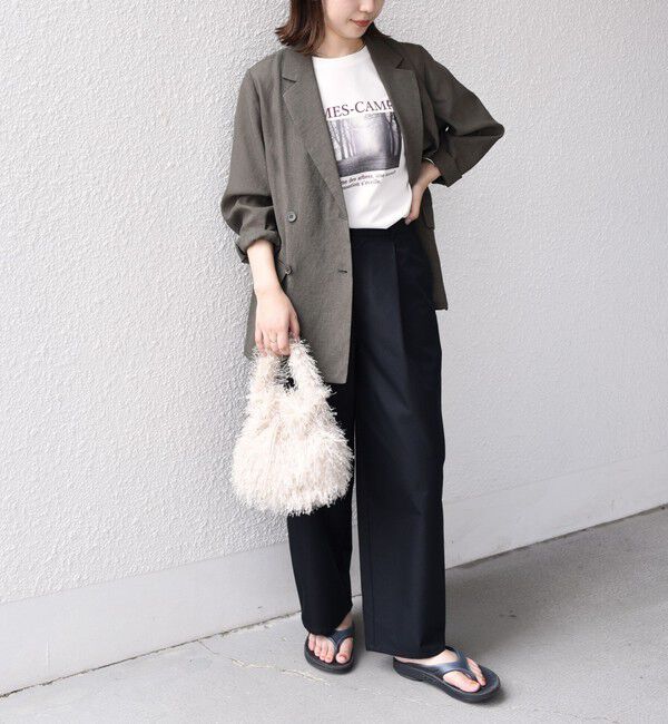 SHIPS Colors 「《一部追加予約》SHIPS Colors:〈手洗い可能〉シアー リネンライク ダブルジャケット◆」|テーラードジャケット|