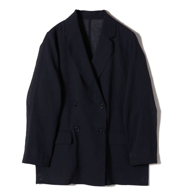 SHIPS Colors 「《一部追加予約》SHIPS Colors:〈手洗い可能〉シアー リネンライク ダブルジャケット◆」|テーラードジャケット|
