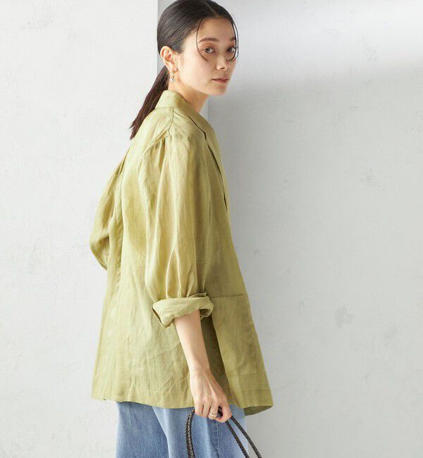 SHIPS for women「〈手洗い可能〉ラミー 4 シアー ジャケット」|テーラードジャケット|