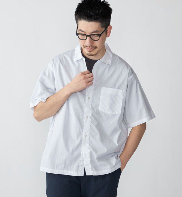 SHIPS「SHIPS: レギュラーカラー ベーシック ウィークエンド 半袖 シャツ」|シャツ・ブラウス|