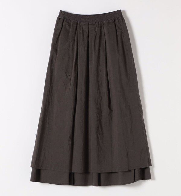 SHIPS any「SHIPS any:〈洗濯機可能〉ポプリン タック フレア ギャザー スカート」|フレア|