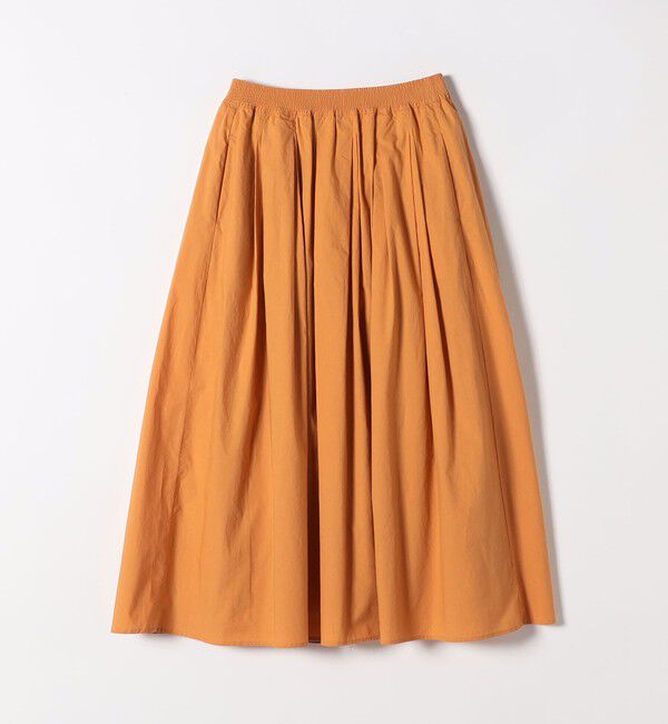 SHIPS any「SHIPS any:〈洗濯機可能〉ポプリン タック フレア ギャザー スカート」|フレア|