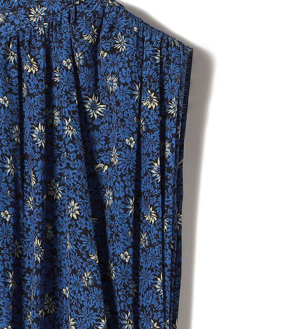 SHIPS for women「〈手洗い可能〉割繊 フラワー プリント ノースリーブ ワンピース」|ワンピース|