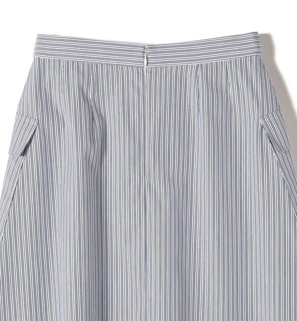 SHIPS for women「〈手洗い可能〉ストライプ フロント ポケット フレア スカート」|スカート|