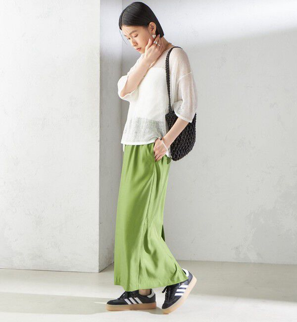 SHIPS for women「〈手洗い可能〉イタリアン シアー リネン プルオーバー」|ニット・セーター|