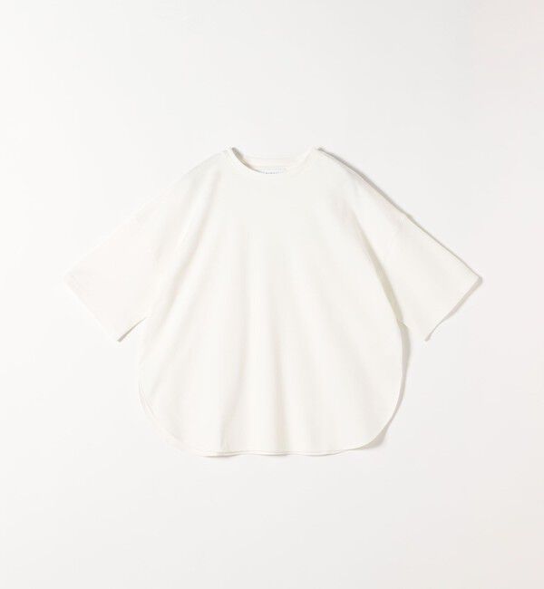 quaranciel「quaranciel:〈接触冷感/汗染み防止加工/洗濯機可能〉ラウンドヘム クルー ビッグ TEE」|Tシャツ・カットソー|