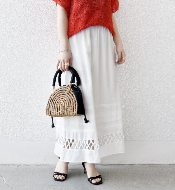 SHIPS any「SHIPS any:〈手洗い可能〉ロープ デザイン ギャザー フレア スカート」|スカート|