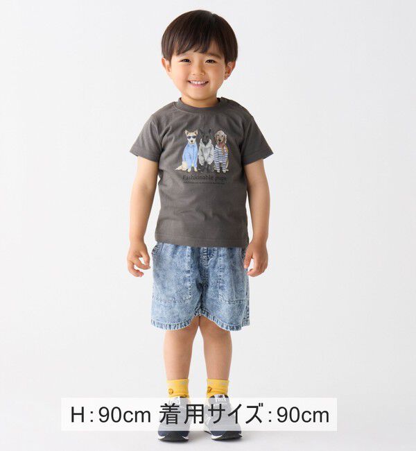 SHIPS Colors 「SHIPS Colors:〈接触冷感・洗濯機可能〉クールタッチ デニム ショーツ(90～140cm)」|デニム|