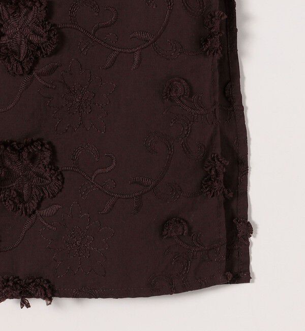 SHIPS any「SHIPS any:〈手洗い可能〉3D フラワー エンブロイダリー ロング ワンピース」|ワンピース|