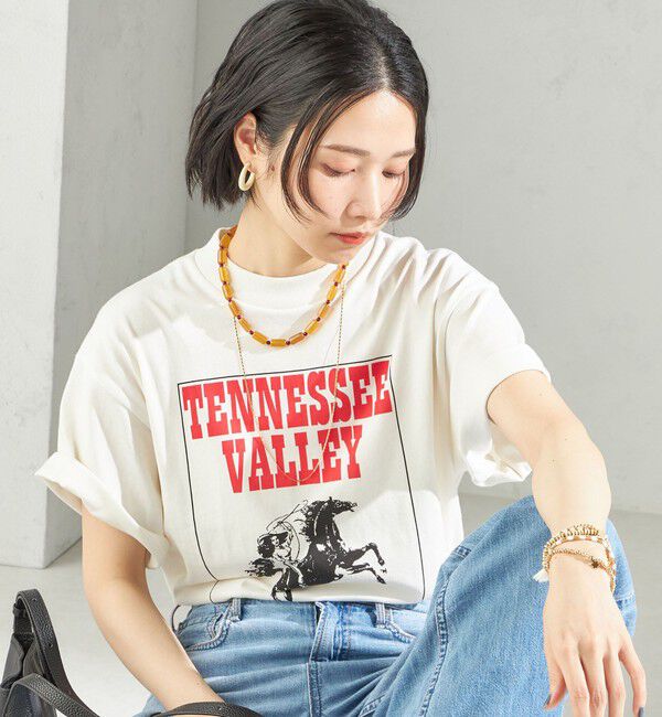 SHIPS for women「【SHIPS別注】TENNESSEE:イージー ショート スリーブ TEE」|Tシャツ・カットソー|