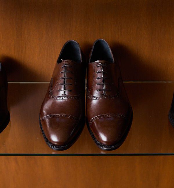 SHIPS「【SHIPS別注】Lo spago: パンチド キャップトゥ シューズ」|ビジネス・ドレスシューズ|