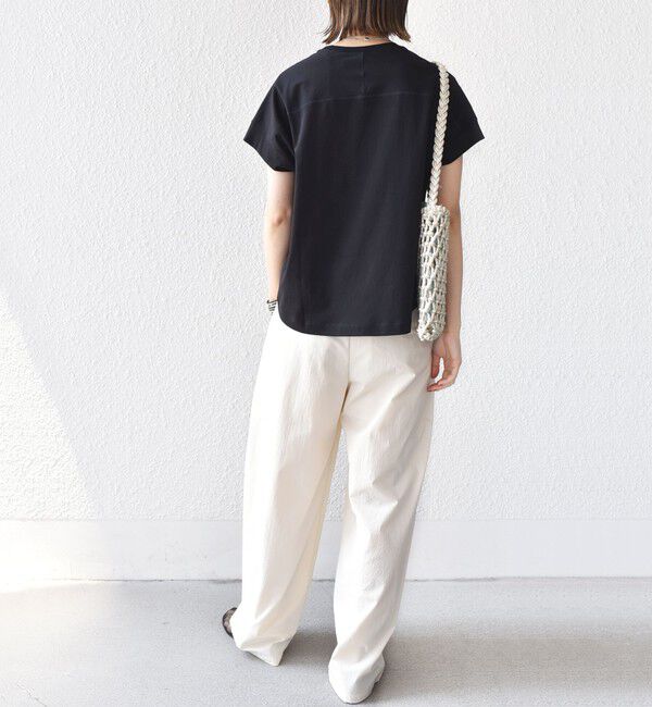 SHIPS for women「〈接触冷感 / UVカット〉コクーン フレンチ スリーブ プルオーバー」|Tシャツ・カットソー|