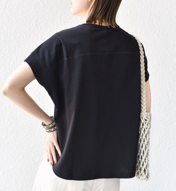 SHIPS for women「〈接触冷感 / UVカット〉コクーン フレンチ スリーブ プルオーバー」|Tシャツ・カットソー|