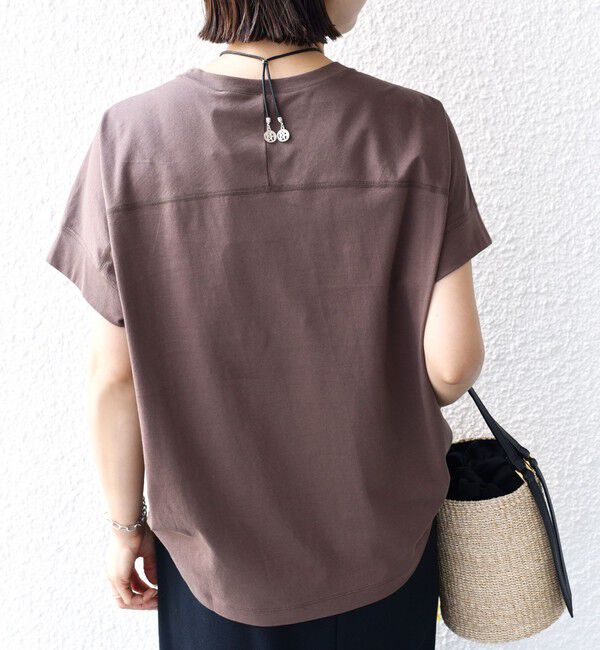 SHIPS for women「〈接触冷感 / UVカット〉コクーン フレンチ スリーブ プルオーバー」|Tシャツ・カットソー|