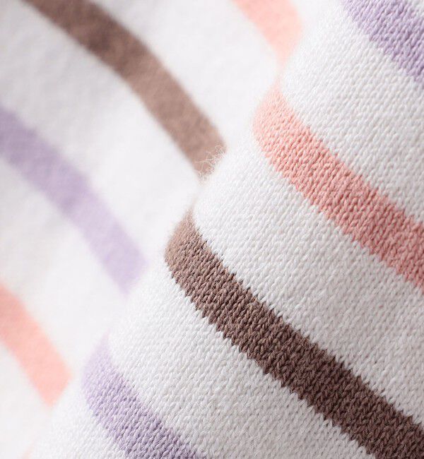 SHIPS KIDS「SHIPS KIDS:140～150cm/ボーダー フリル ロングスリーブ Tシャツ」|Tシャツ・カットソー|