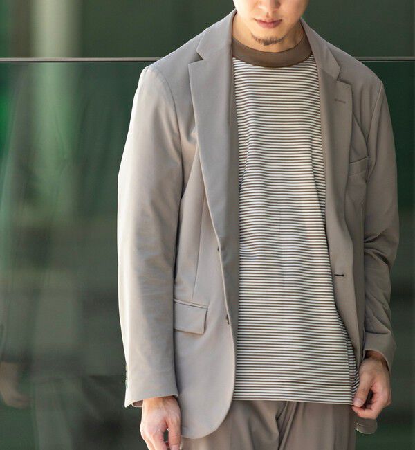 SHIPS「SHIPS:〈セットアップ対応/洗濯機可能〉AIR TOOL ジャケット」|テーラードジャケット|ベージュ系