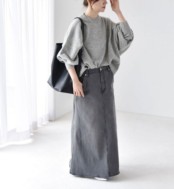 quaranciel「quaranciel:〈手洗い可能〉AQUA カシミヤ ミックス ドルマン ニット 25AW」|ニット・セーター|