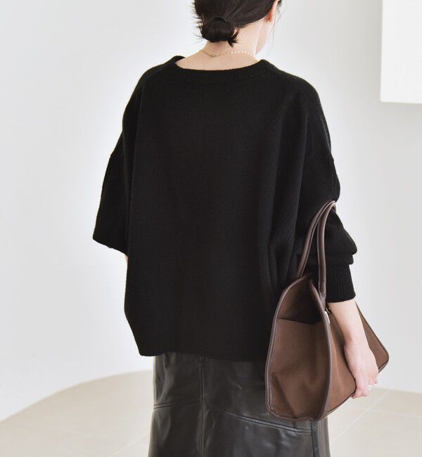 quaranciel「quaranciel:〈手洗い可能〉AQUA カシミヤ ミックス ドルマン ニット 25AW」|ニット・セーター|