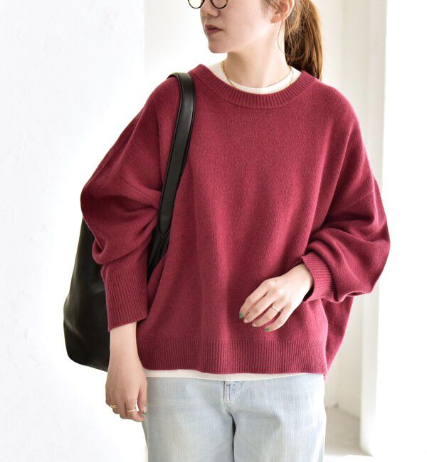 quaranciel「quaranciel:〈手洗い可能〉AQUA カシミヤ ミックス ドルマン ニット 25AW」|ニット・セーター|