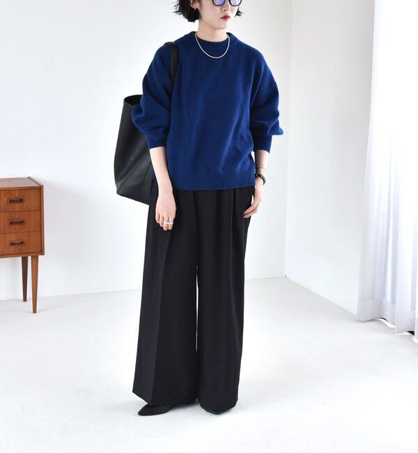 quaranciel「quaranciel:〈手洗い可能〉AQUA カシミヤ ミックス ドルマン ニット 25AW」|ニット・セーター|