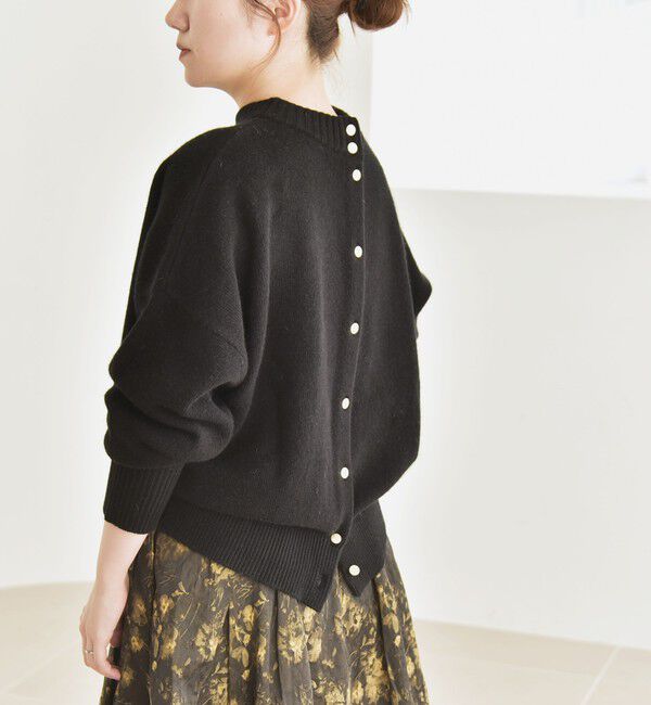 quaranciel「quaranciel: AQUA カシミヤ ミックス 2way ハイネック カーディガン」|カーディガン|
