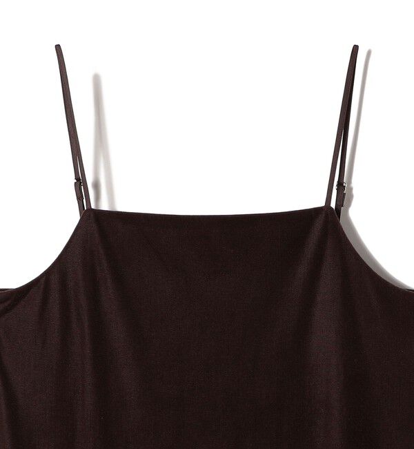 SHIPS Colors 「SHIPS Colors:〈手洗い可能〉ポリエステルベロア キャミ ワンピース」|ワンピース|