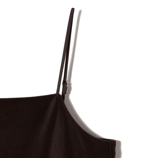 SHIPS Colors 「SHIPS Colors:〈手洗い可能〉ポリエステルベロア キャミ ワンピース」|ワンピース|