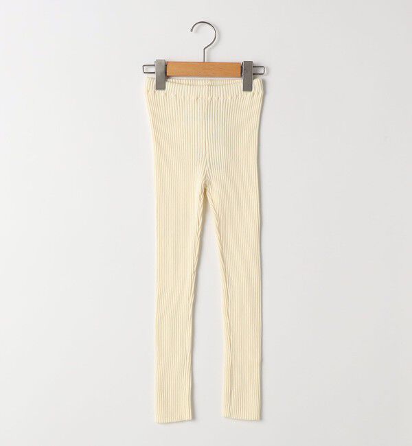 SHIPS KIDS「SHIPS KIDS:100～120cm /〈手洗い可能〉リブ レギンス パンツ」|レギンス・スパッツ|ストーン