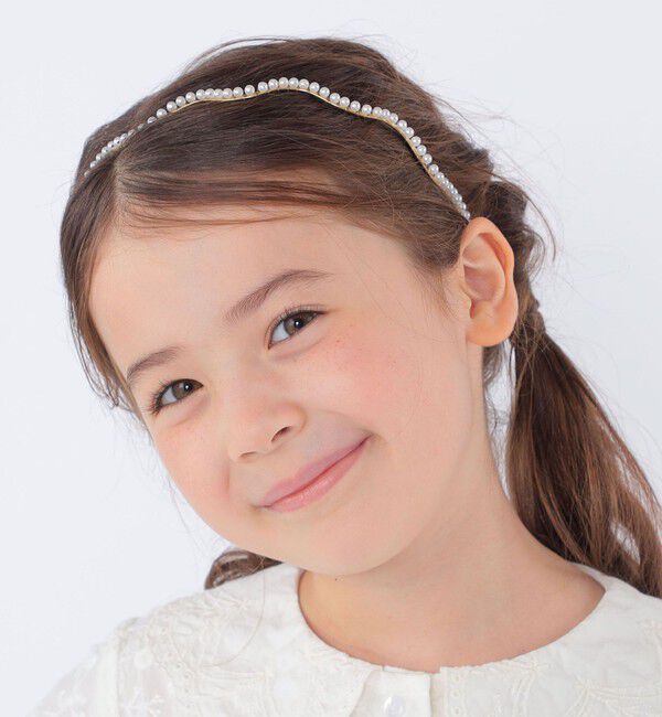 SHIPS KIDS「SHIPS KIDS: パール モチーフ カチューシャ」|カチューシャ|