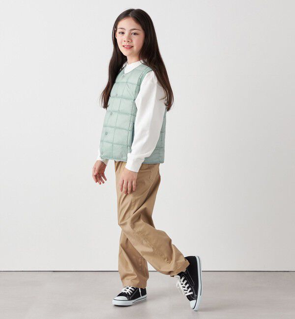 SHIPS any「TAION:〈手洗い可能〉クルーネック インナー ダウン ベスト <KIDS>」|ダウンベスト・ベスト|