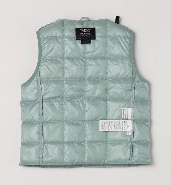 SHIPS any「TAION:〈手洗い可能〉クルーネック インナー ダウン ベスト <KIDS>」|ダウンベスト・ベスト|