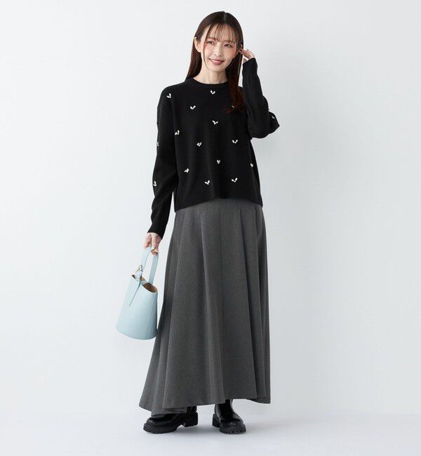 SHIPS Colors 「SHIPS Colors:〈手洗い可能〉カルゼ フレア マキシ スカート」|フレア|