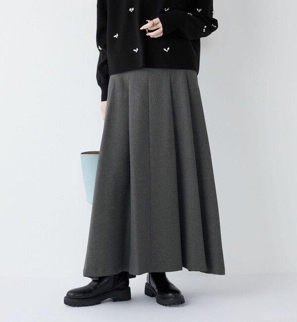 SHIPS Colors 「SHIPS Colors:〈手洗い可能〉カルゼ フレア マキシ スカート」|フレア|