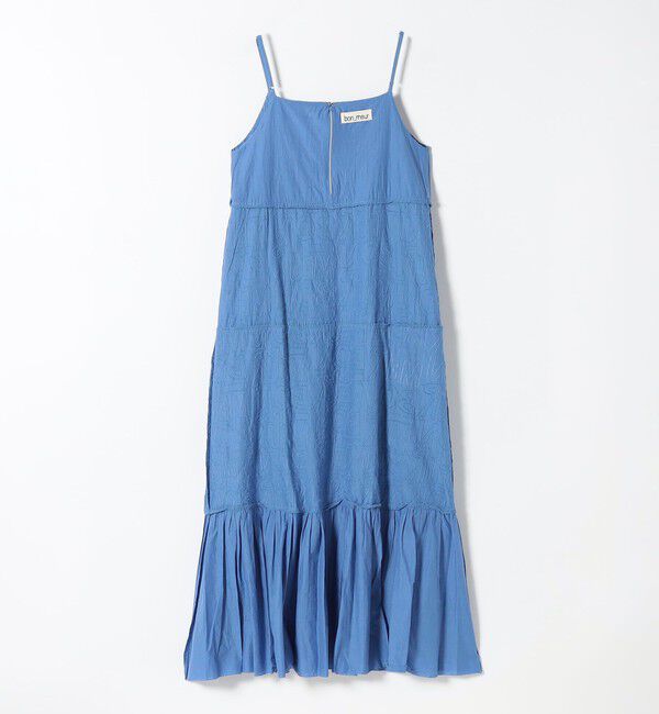 SHIPS any「bon_meur:〈洗濯機可能〉ロゴ エンブロイダリー ティアード キャミ ワンピース」|ワンピース|