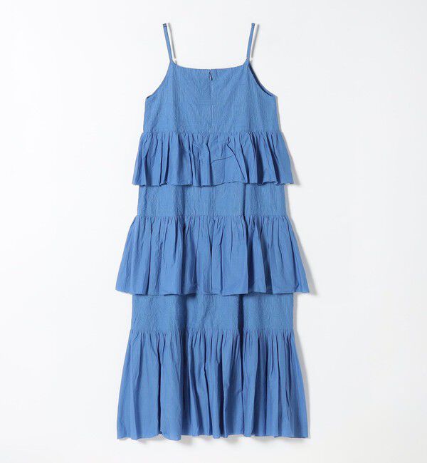 SHIPS any「bon_meur:〈洗濯機可能〉ロゴ エンブロイダリー ティアード キャミ ワンピース」|ワンピース|