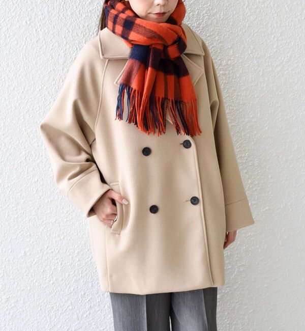 SHIPS Colors 「SHIPS Colors:〈手洗い可能〉ジャージーメルトン ピーコート 2◇」|ピーコート|