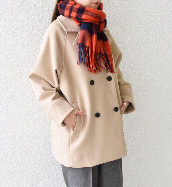 SHIPS Colors 「SHIPS Colors:〈手洗い可能〉ジャージーメルトン ピーコート 2◇」|ピーコート|