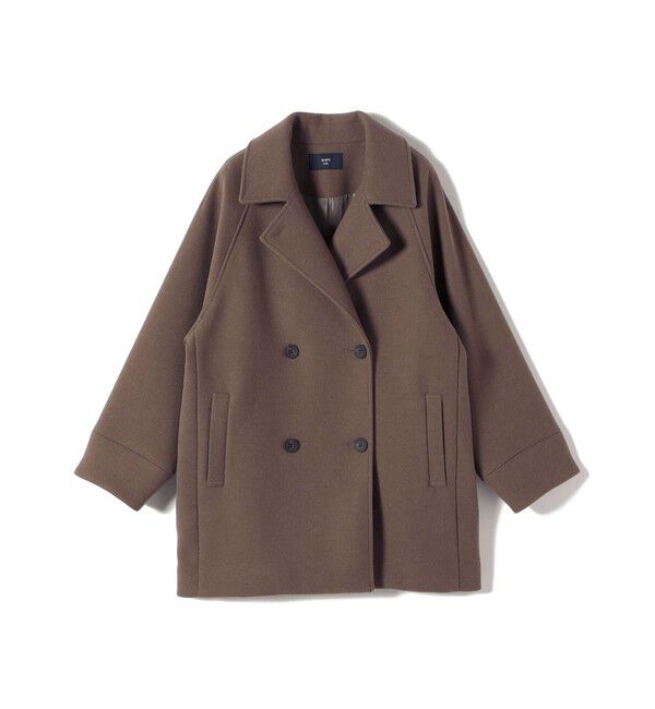 SHIPS Colors 「SHIPS Colors:〈手洗い可能〉ジャージーメルトン ピーコート 2◇」|ピーコート|
