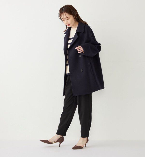 SHIPS Colors 「SHIPS Colors:〈手洗い可能〉ジャージーメルトン ピーコート 2◇」|ピーコート|