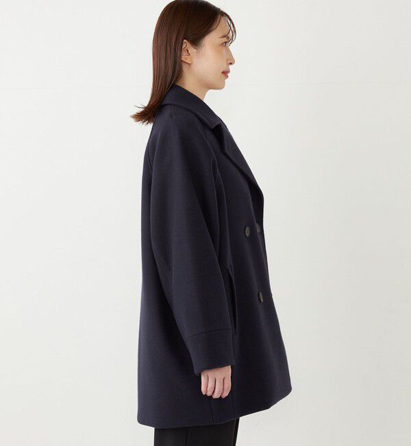 SHIPS Colors 「SHIPS Colors:〈手洗い可能〉ジャージーメルトン ピーコート 2◇」|ピーコート|