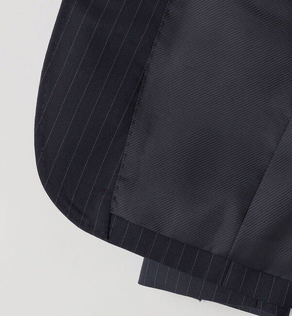 SHIPS KIDS「SHIPS KIDS:110～130cm /セレモニー ネイビー ストライプ ジャケット」|スーツ|