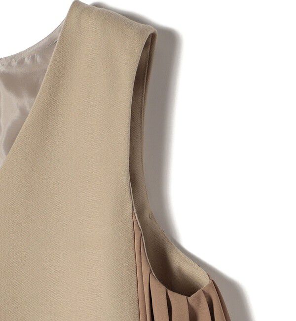 SHIPS Colors 「SHIPS Colors:〈手洗い可能〉プリーツ コンビ ジャンパー ワンピース」|ワンピース|