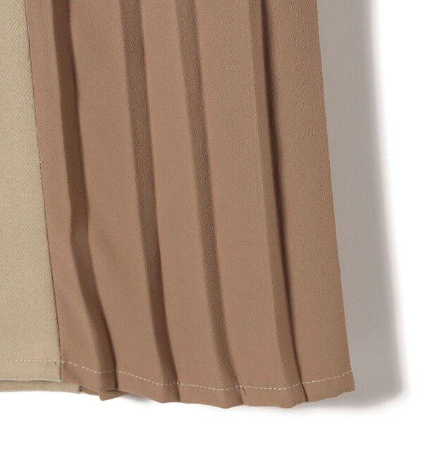 SHIPS Colors 「SHIPS Colors:〈手洗い可能〉プリーツ コンビ ジャンパー ワンピース」|ワンピース|