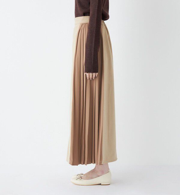 SHIPS Colors 「SHIPS Colors:〈手洗い可能〉プリーツ コンビ スカート」|スカート|