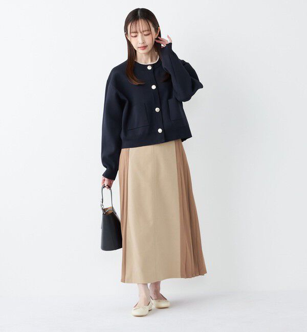 SHIPS Colors 「SHIPS Colors:〈手洗い可能〉プリーツ コンビ スカート」|スカート|