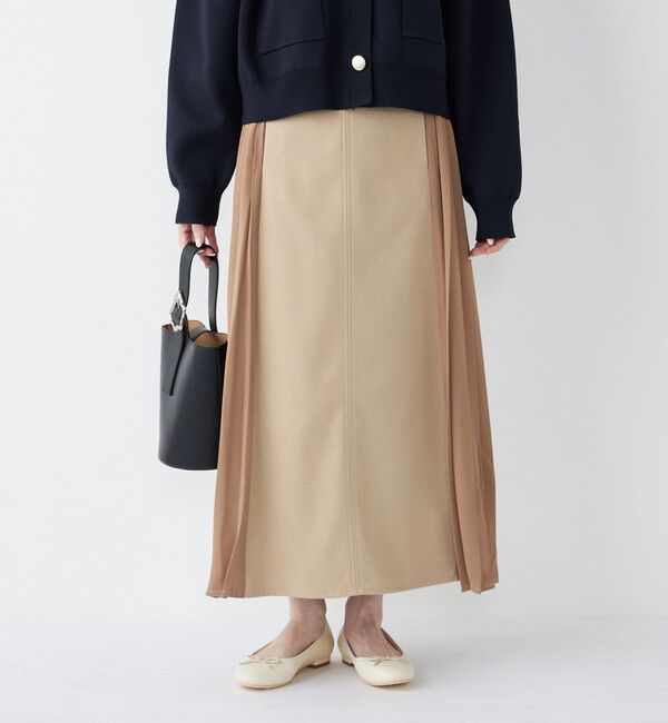 SHIPS Colors 「SHIPS Colors:〈手洗い可能〉プリーツ コンビ スカート」|スカート|