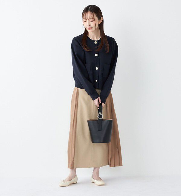 SHIPS Colors 「SHIPS Colors:〈手洗い可能〉プリーツ コンビ スカート」|スカート|